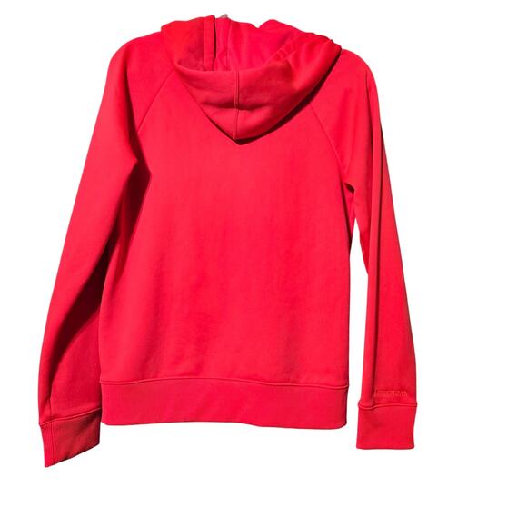 Under Armour Full Zip Hoodie‎ Women's M Red Fitted UA Logo Athleisure Activewear - Picture 16 of 16